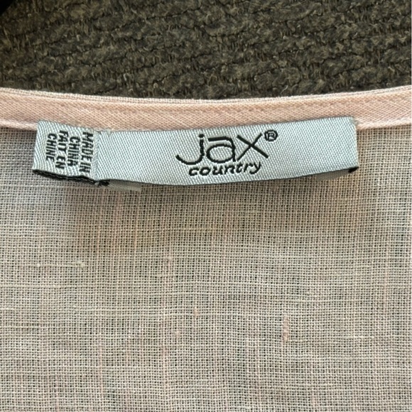 Linen Pastel Pink Lightweight Breathable Blazer Plus Size 4X - Picture 5 of 10